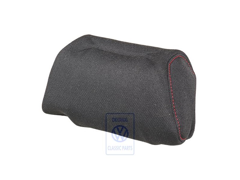 Original VW Head Restraint Cover (Cloth) Black/Red - 1E0881921G GUG
