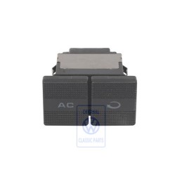Original VW Switch For Air Conditioner Satin Black - 1E0959543 01C