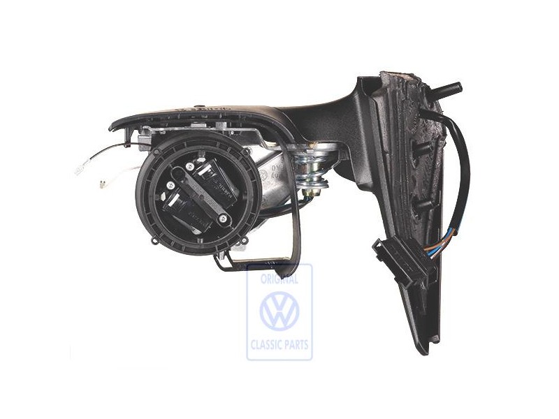 Original VW Exterior Mirror Housing Satin Black - 1E1857508E 01C
