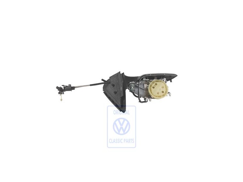 Original VW Exterior Mirror Housing Satin Black - 1E2857507B 01C