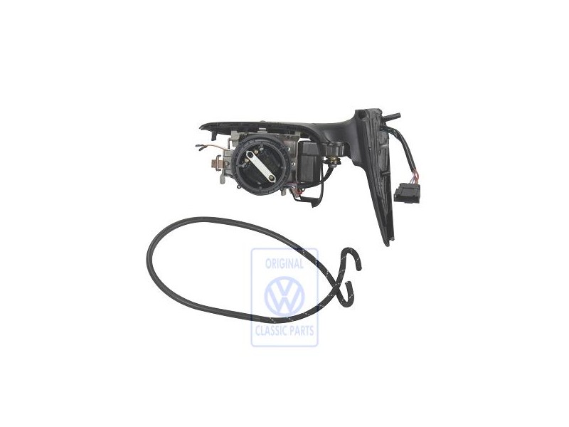 Original VW Exterior Mirror Housing Satin Black - 1E2857507C 01C