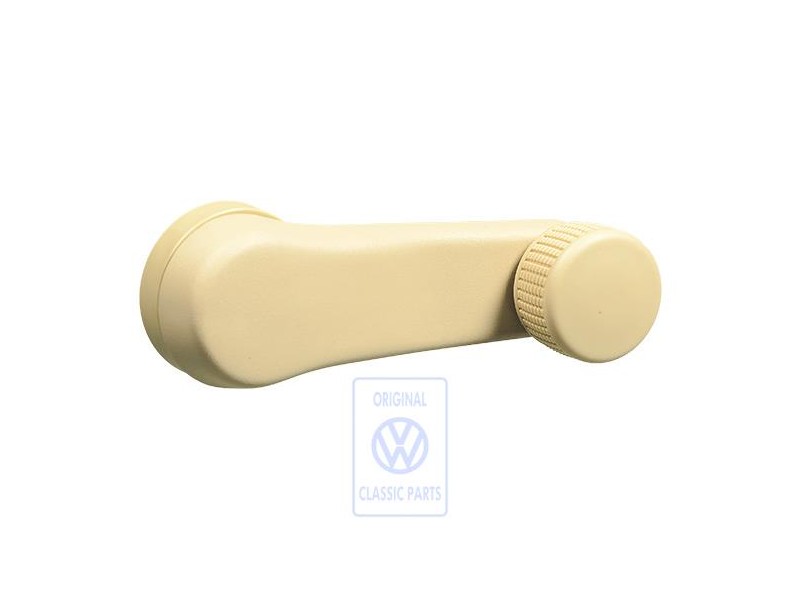 Original VW Window Crank Cream Beige - 1H0837581D 3PT