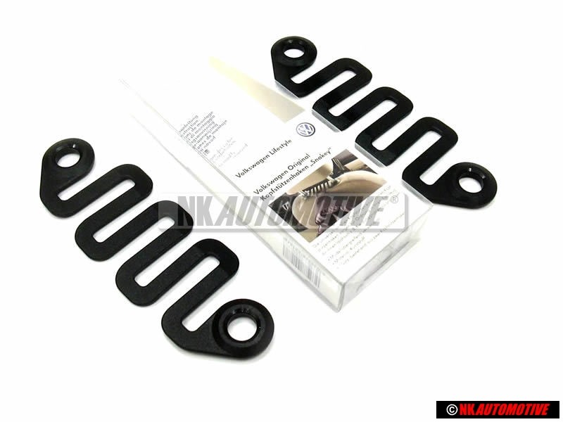 Original VW Front Seats Headrest Hook Hangers Set - 000061126A 041