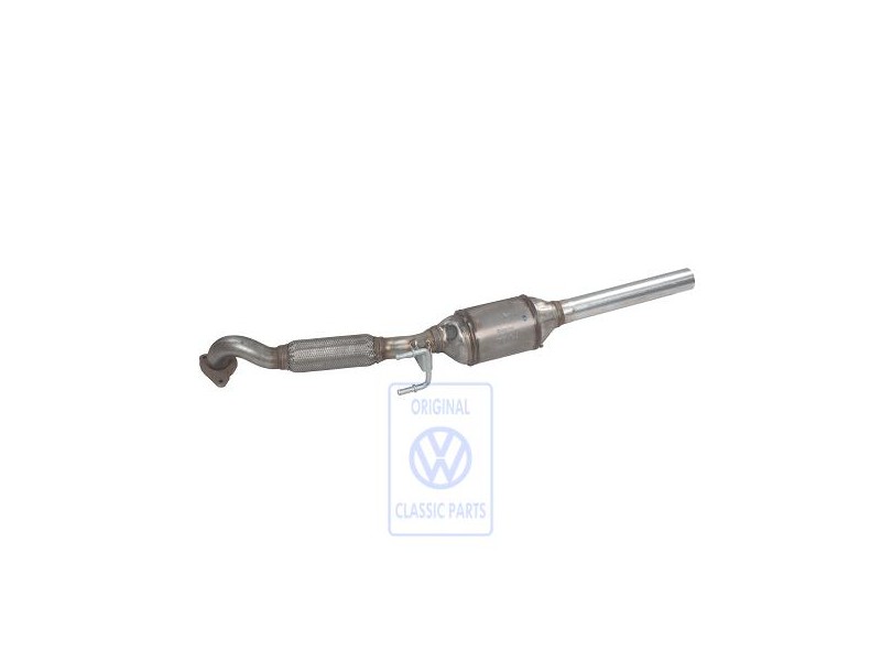 Original VW Exhaust Pipe With Catalyst - 1J0254505TX