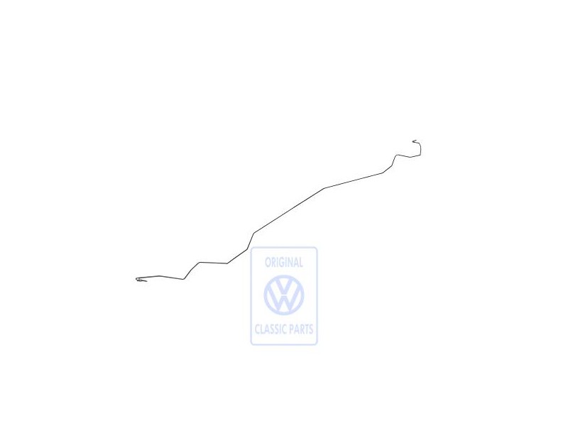 Original VW Brake Line From Distributor To Connecting Piece - 1J0611742C