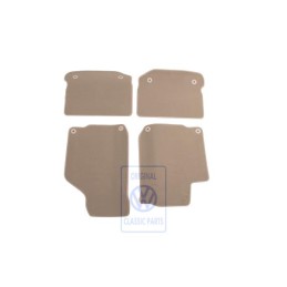 Original VW 1 Set Foot Mats Light Beige - 1J1863011AAHZF