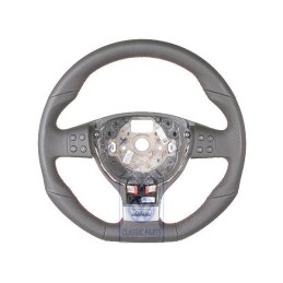 Original VW Mult.Steering Wheel (Leather) Schwarz/Flashrot - 1K0419091GNXDP