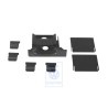 Original VW 1 Set Adapter Parts Satin Black - 1K0868003D 9B9