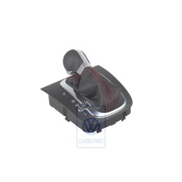 Original VW Gear Shift Cover Black/Aluminium - 1K1713203AQXPR