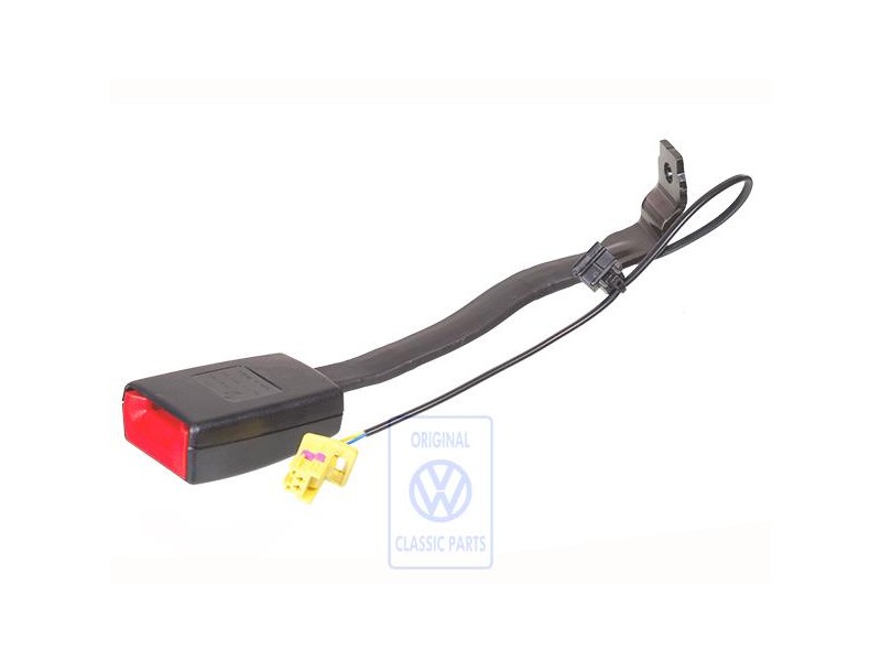 Original VW Belt Latch Satin Black/Fire Red - 1K4857755J QVZ