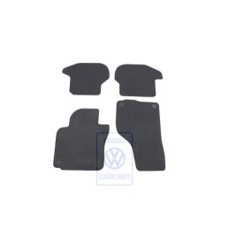 Original VW 1 Set Foot Mats Black - 1Q1863011C WGK