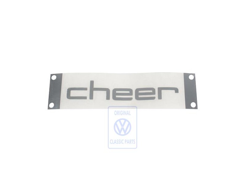 Original VW Film Lettering Silver/Black - 1S0853433D 4M1