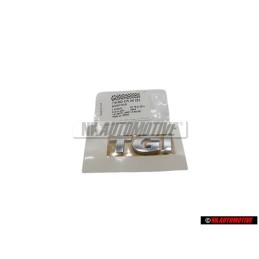 Original VW TGI Rear Boot Badge Emblem Chrome - 1T0853675AK2ZZ