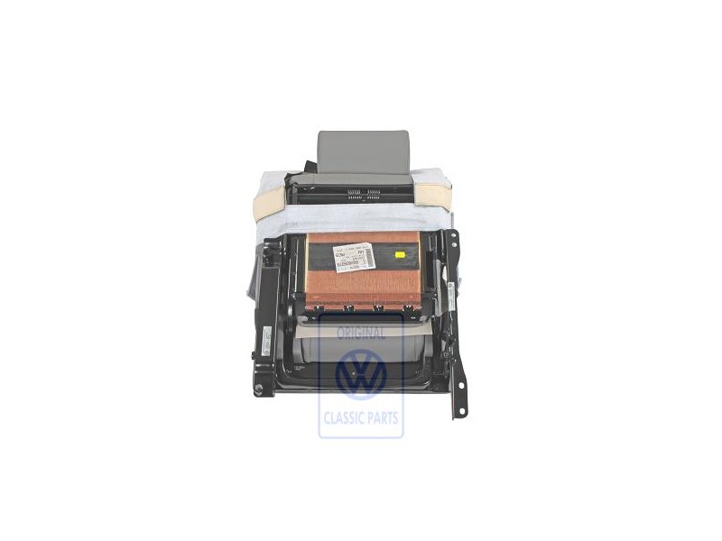 Original VW Seat Complete With Backrest (Leather) Artgrey - 1T0885022F PYT