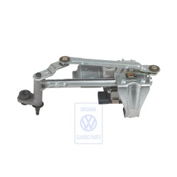 Original VW Window Wiper Mounting With Wiper Motor - 1T0955023G