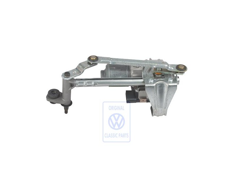 Original VW Window Wiper Mounting With Wiper Motor - 1T0955023G