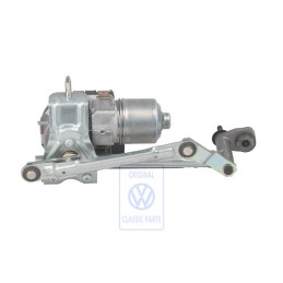 Original VW Window Wiper Mounting With Wiper Motor - 1T0955024G