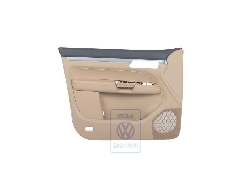 Original VW Door Trim (Leatherette) Anthracite/Pure Beige - 1T1867011S RVV
