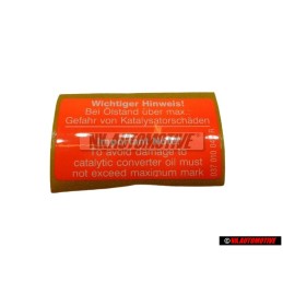 Original VW Oil Level Above Maximum - 077010116A