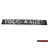 Original VW VOLKSWAGEN Rear Boot Badge Emblem Brushed Silver - 171853685A GX2