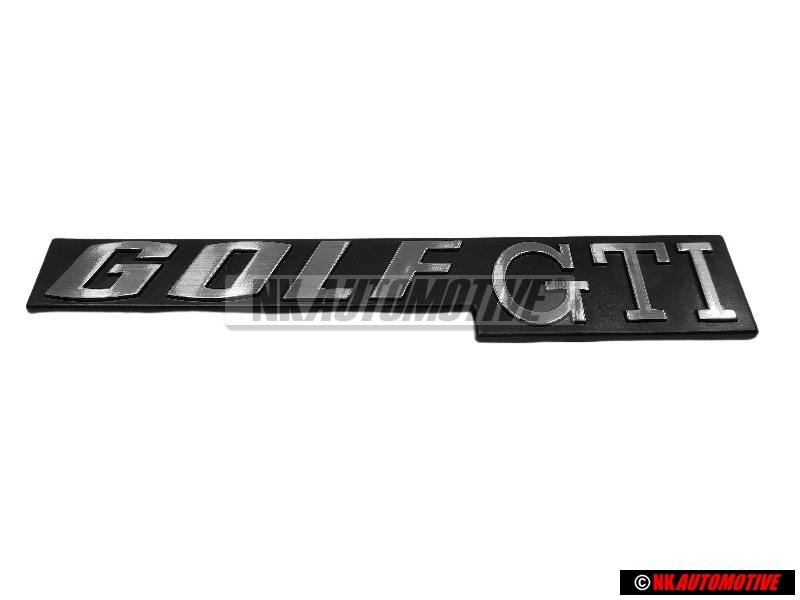 Original VW GOLF GTI Rear Badge Emblem Brushed Silver - 171853687K