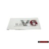 Original VW V6 Rear Badge Emblem Chrome Red - 1J0853675H GQF