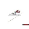Original VW V6 Rear Badge Emblem Chrome Red - 1J0853675H GQF