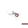Original VW V6 Rear Badge Emblem Chrome Red - 1J0853675H GQF