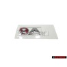 Original VW V6 Rear Badge Emblem Chrome Red - 1J0853675H GQF