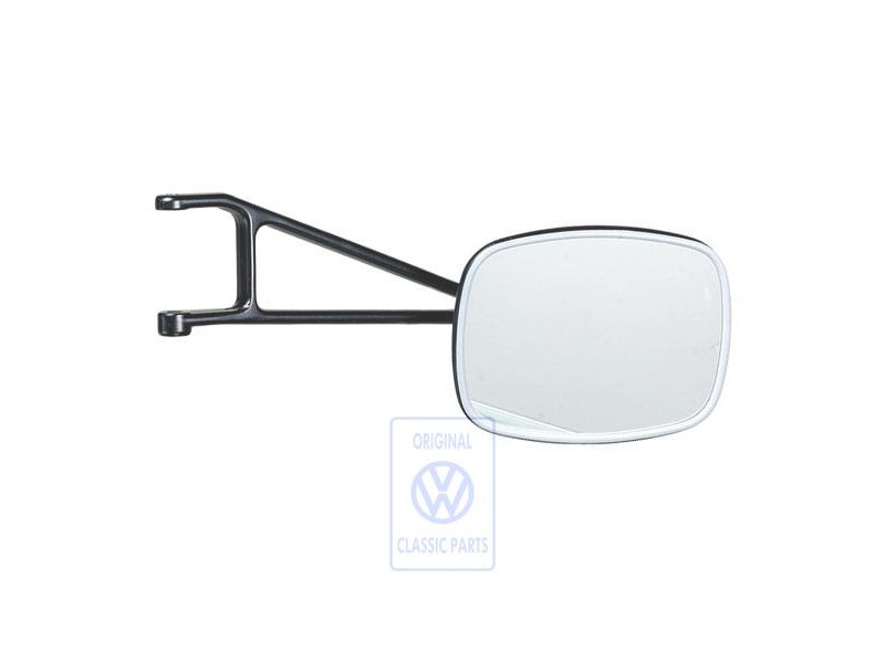 Original VW Exterior Mirror (Convex) Asphalt Grey - 261857513B 04C