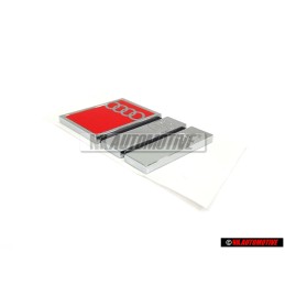 Original Audi S4 Rear Badge Emblem Chrome Red - 8D0853737B 2ZZ