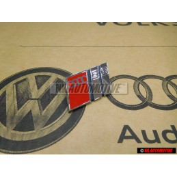 Original Audi S3 Front Grill Badge Emblem Chrome Red - 8L7853736 2ZZ