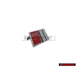 Original Audi S3 Front Grill Badge Emblem Chrome Red - 8L7853736 2ZZ