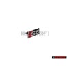 Original Audi S8 Front Grill Badge Emblem Black Chrome Red - 4D0853736D 2ZZ
