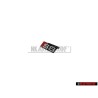 Original Audi S8 Front Grill Badge Emblem Black Chrome Red - 4D0853736D 2ZZ