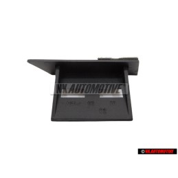 Original Audi S8 Front Grill Badge Emblem Black Chrome Red - 4D0853736D 2ZZ