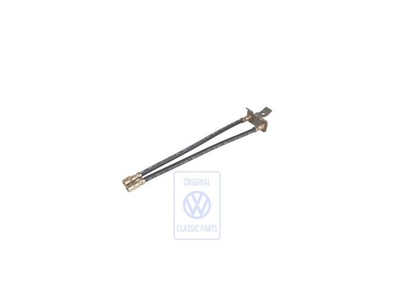 Original VW Brake Hose With Retaining Plate - 281614775