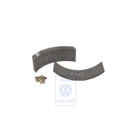 Original VW 1 Set: Brake Linings For Drum Brakes - 291698135D