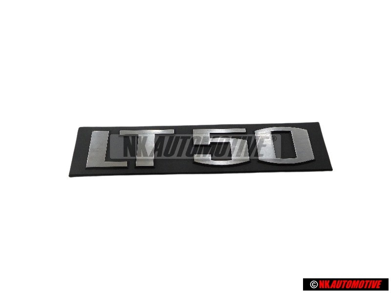 Original VW LT 50 Rear Boot Badge Emblem Brushed Silver - 293853687B