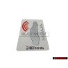 Original Audi Sticker 'Alarm' - 443010026F