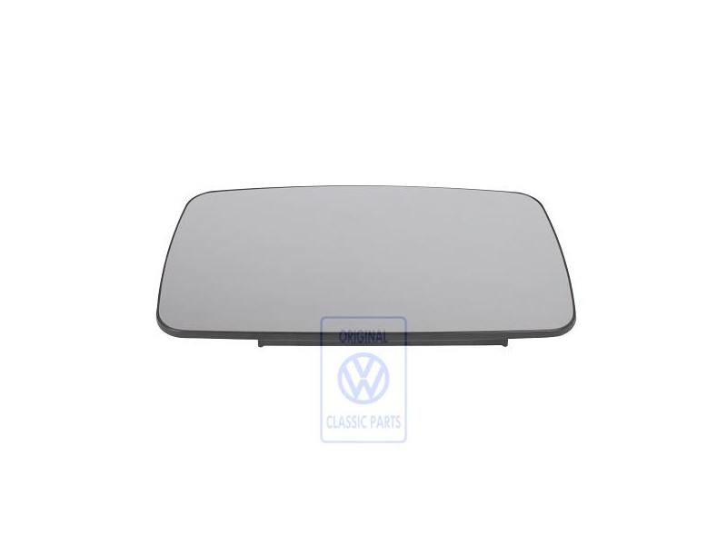 Original VW Mirror Glass (Convex) With Carrier Plate - 2D0857522