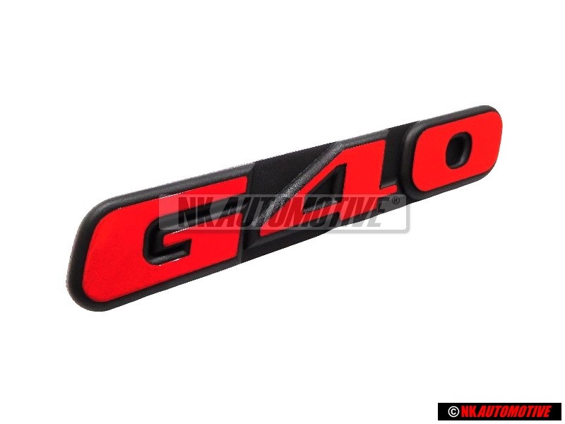 Original VW G40 Front Grill Badge Emblem Red - 871853679D