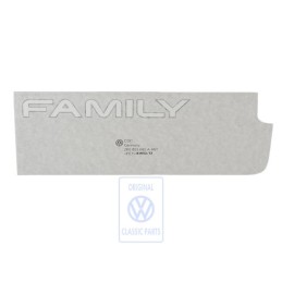 Original VW Film Lettering Silver/Black - 2K0853685A 4M1