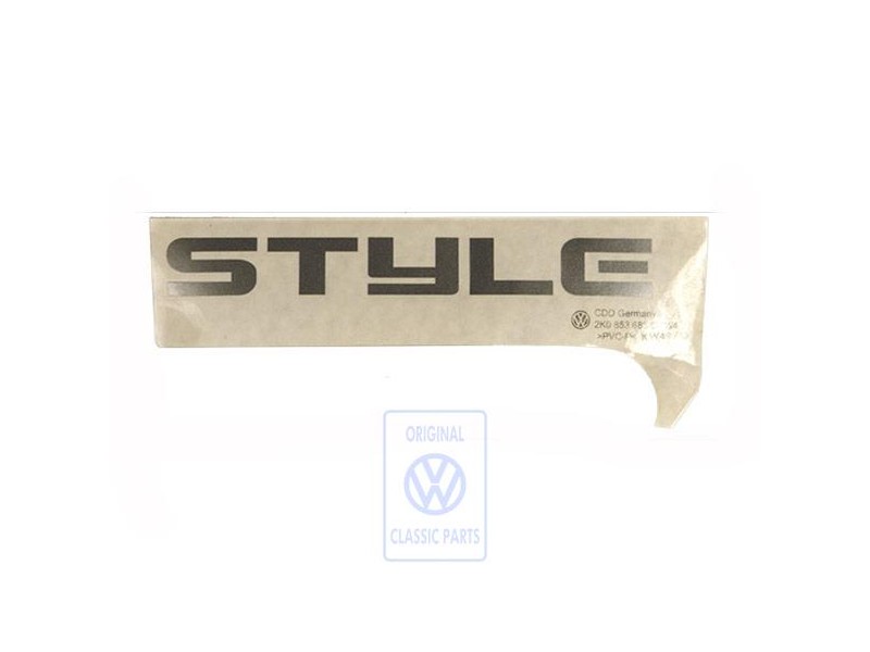Original VW Film Lettering Silver - 2K0853685C 1W4