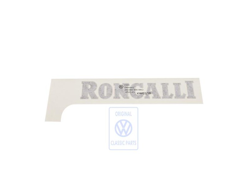 Original VW Film Lettering Red/Blue/Gold - 2K5853686 WK3