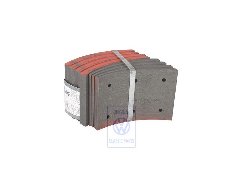 Original VW 1 Set: Brake Linings For Drum Brakes - 2RD698431