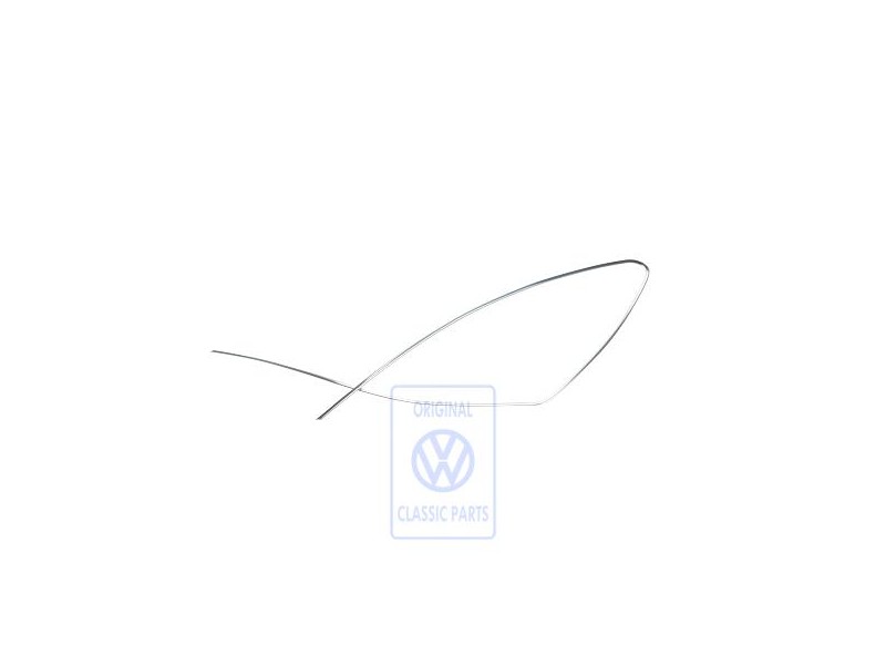 Original VW Trim Strips For Side Window Chrome - 331853348B 7ZN