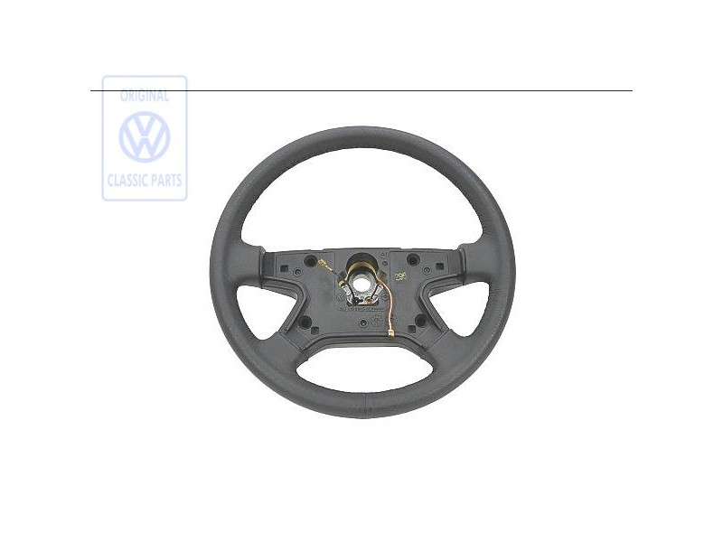 Original VW Steering Wheel (Leather) Black - 357419091G 1BX