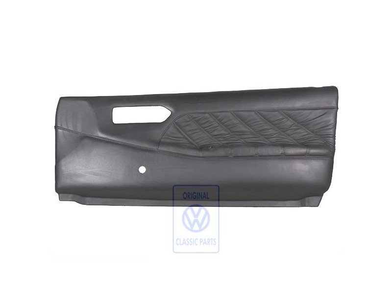 Original VW Door Panel Trim (Leather) Black - 357867015E 1BX